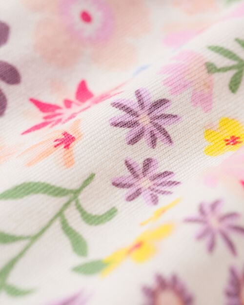 jupe enfant fleurs blanc cassé