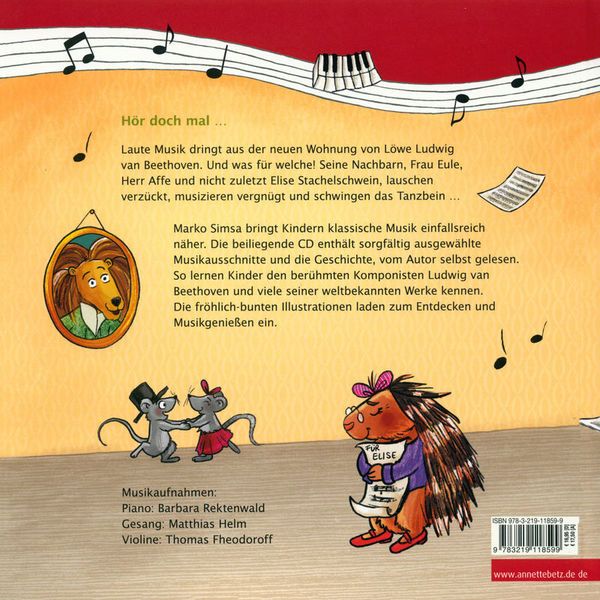 Annette Betz Verlag Herr Beethoven Musikbilderbuch
