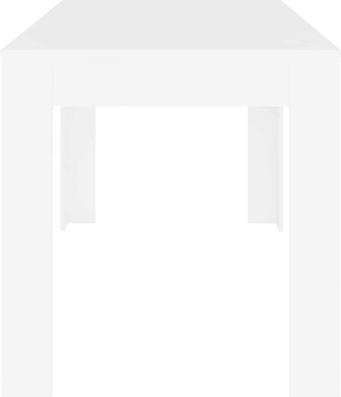 vidaXL - Eettafel - Wit - Bewerkt Hout - 140x74,5x76 cm