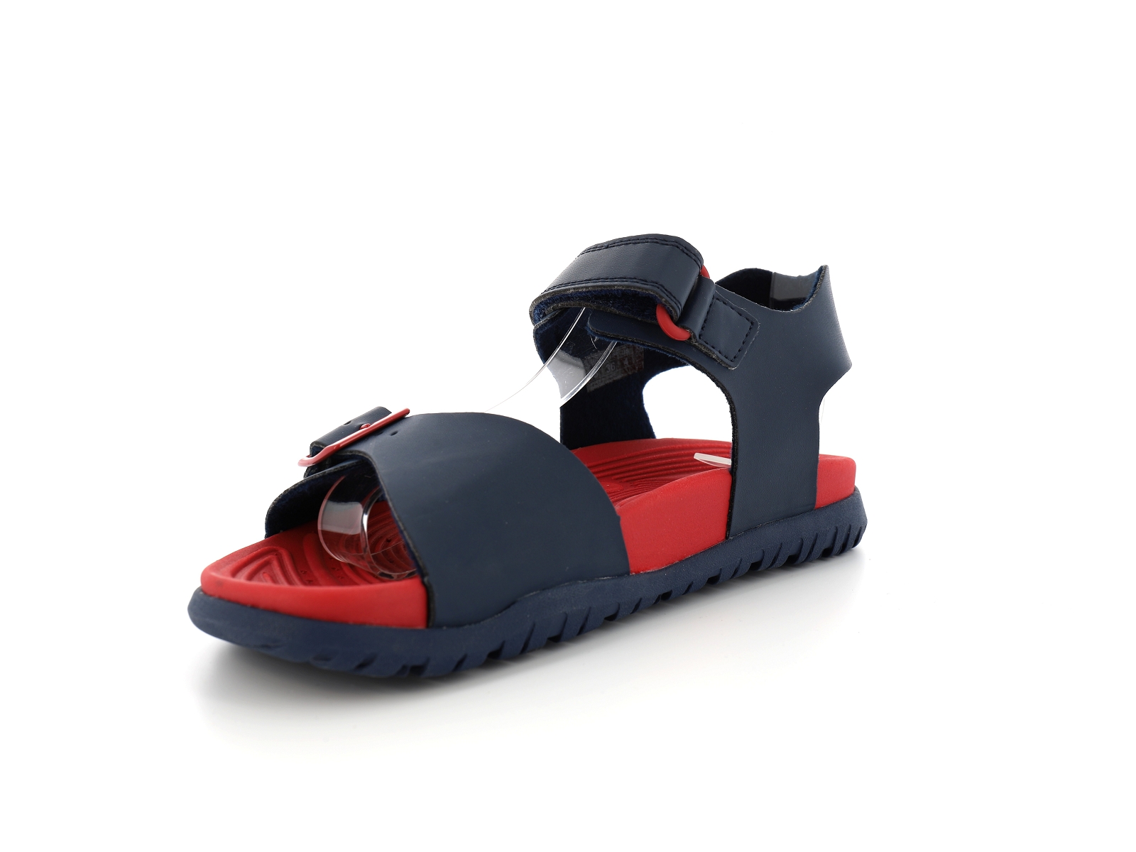 Geox-J FUSBETTO J35HMA Matières combinées Bleu-Rouge
