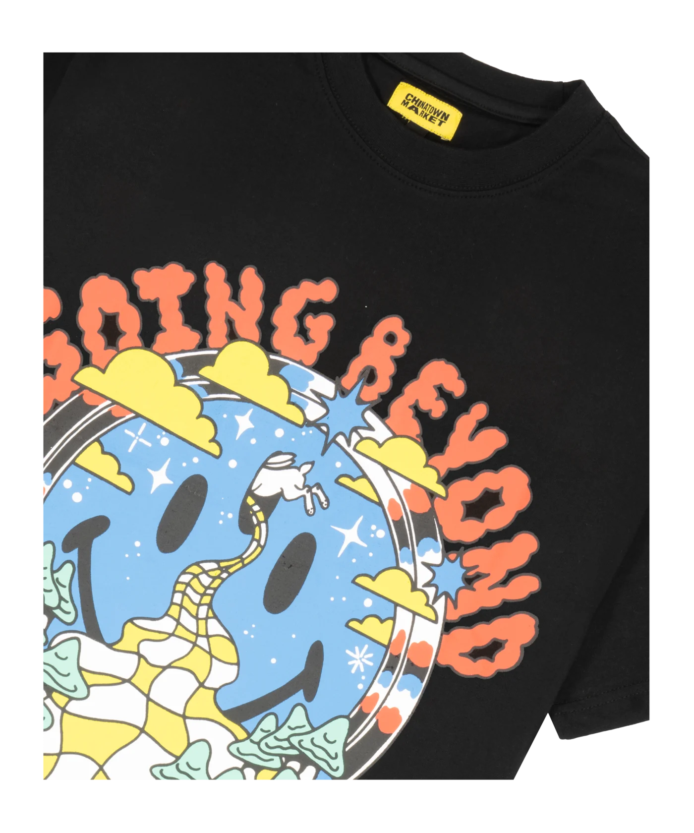 Market Smiley Beyond Space T-Shirt Schwarz