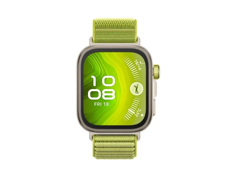 Huawei Watch Fit 4 Pro - Aluminiumslegering - smart ur med rem - nylon - grøn - håndledsstørrelse: 130-210 mm - display 1.82
