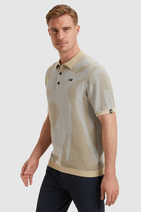 Vanguard beige heren polo