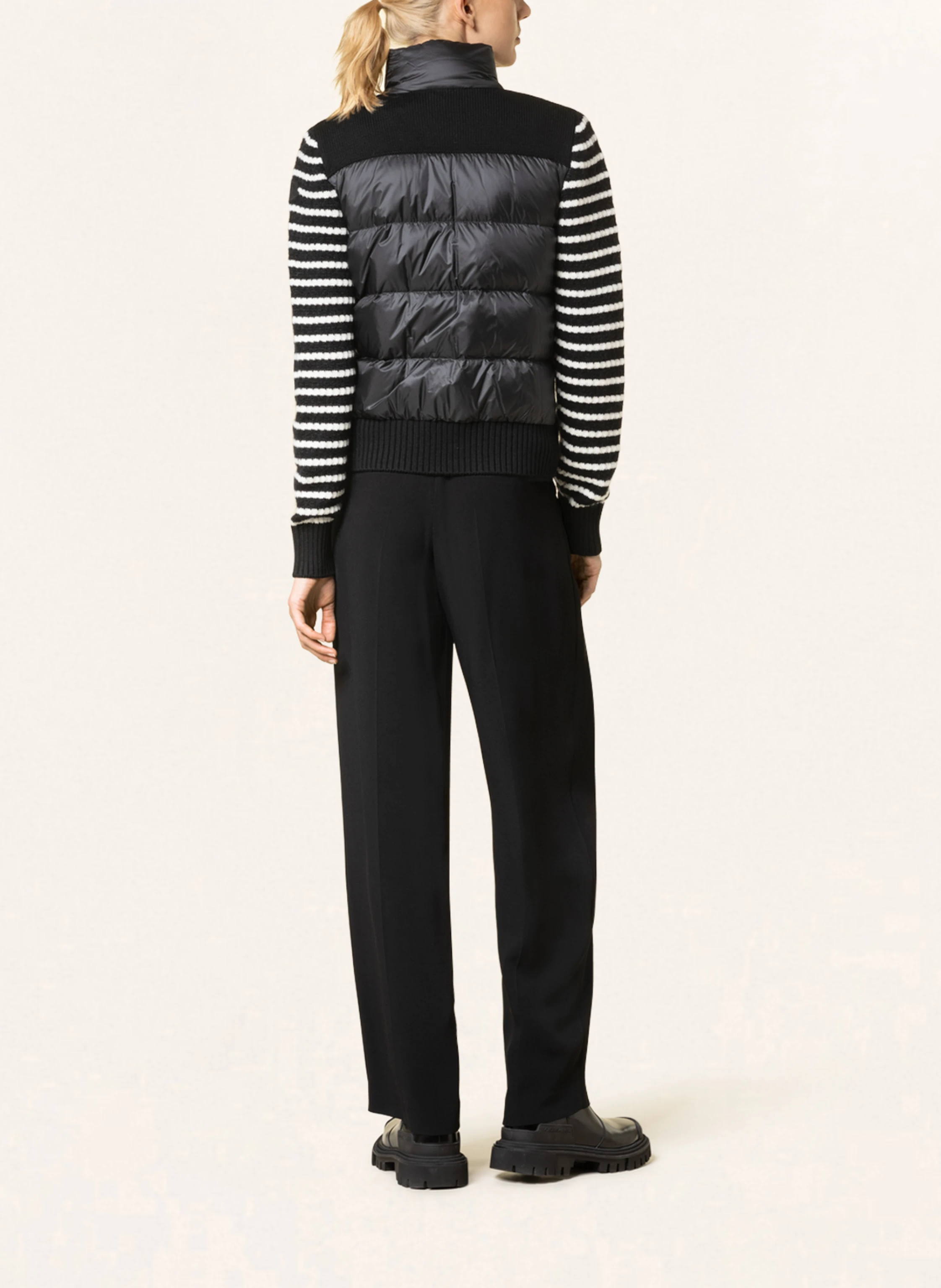 MONCLER Strickjacke TRICOT im Materialmix