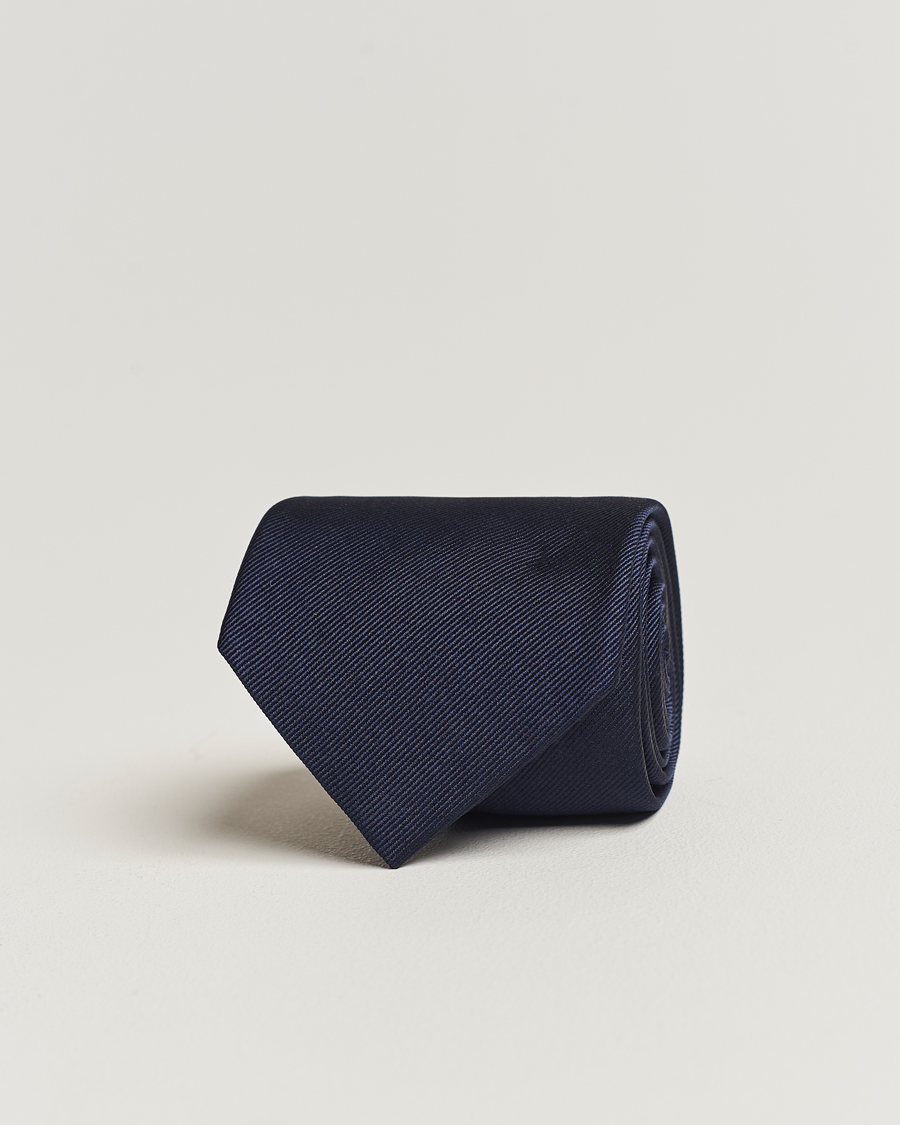 Amanda Christensen Plain Classic Tie 8 cm Navy