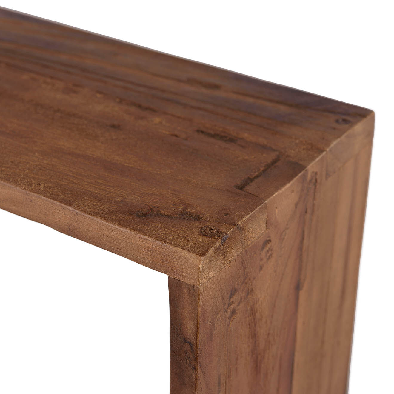 Macabane Étagère murale carrée sixtine Alida marron - 35x15x15 cm