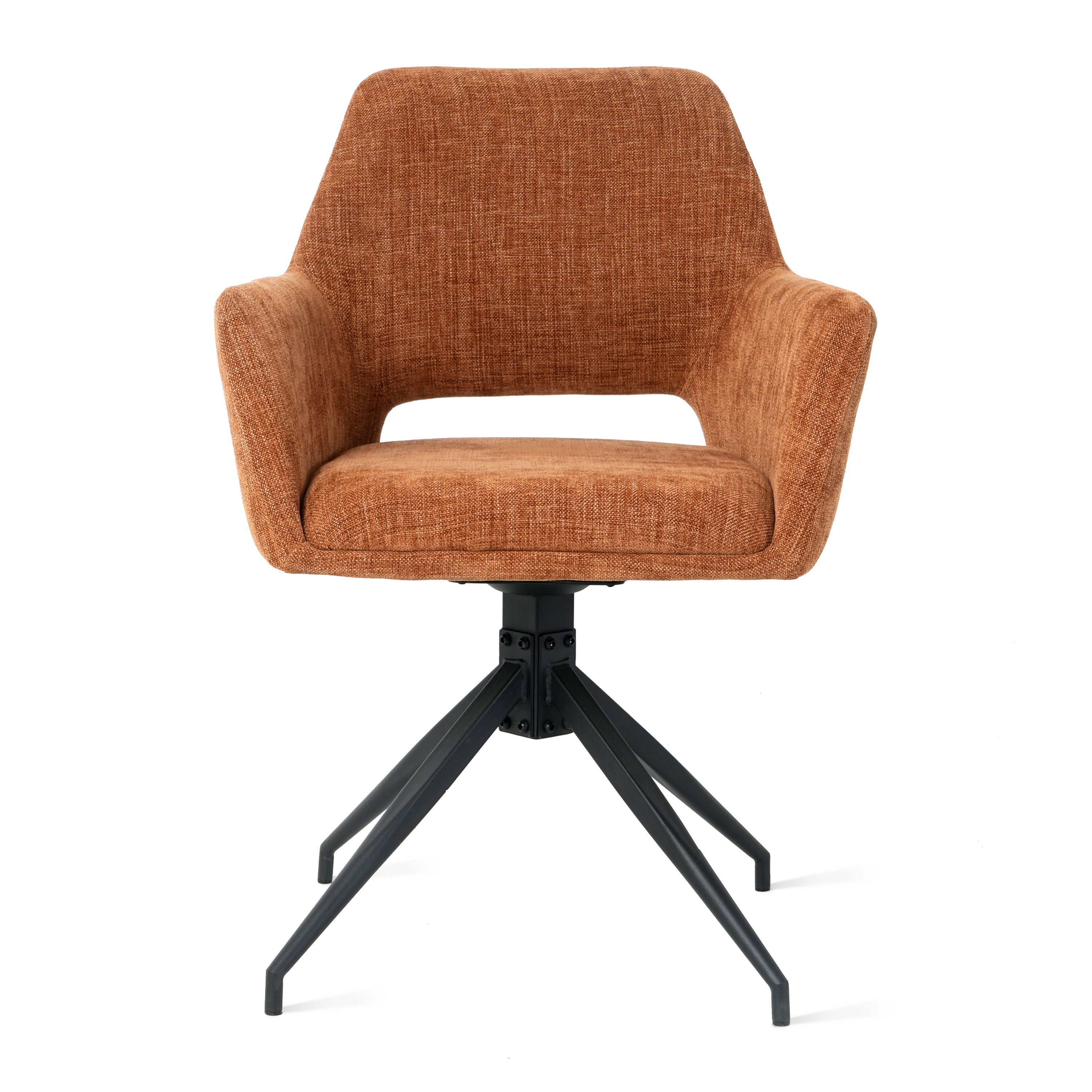 by fonQ Twist Eetkamerstoel - Linnen - Roest