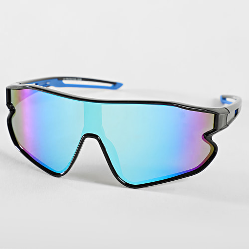 Lunettes De Soleil Noir Bleu Iridescent