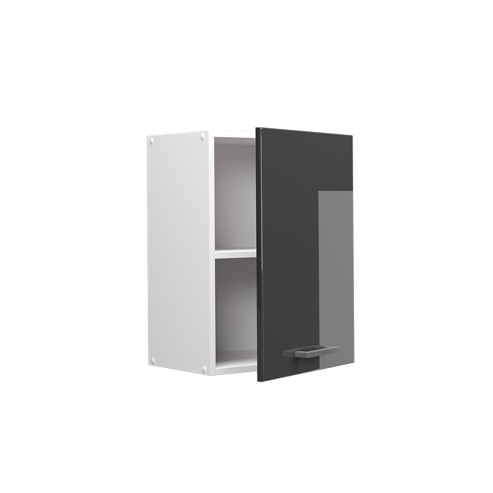 Vicco Hängeschrank Küchenschrank Küchenzeile R-Line 45 cm Weiß Anthrazit Tür Fächer Hochglanz