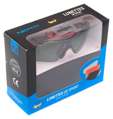 Paire de Lunettes Neatt Noir Rouge - 4 Écrans