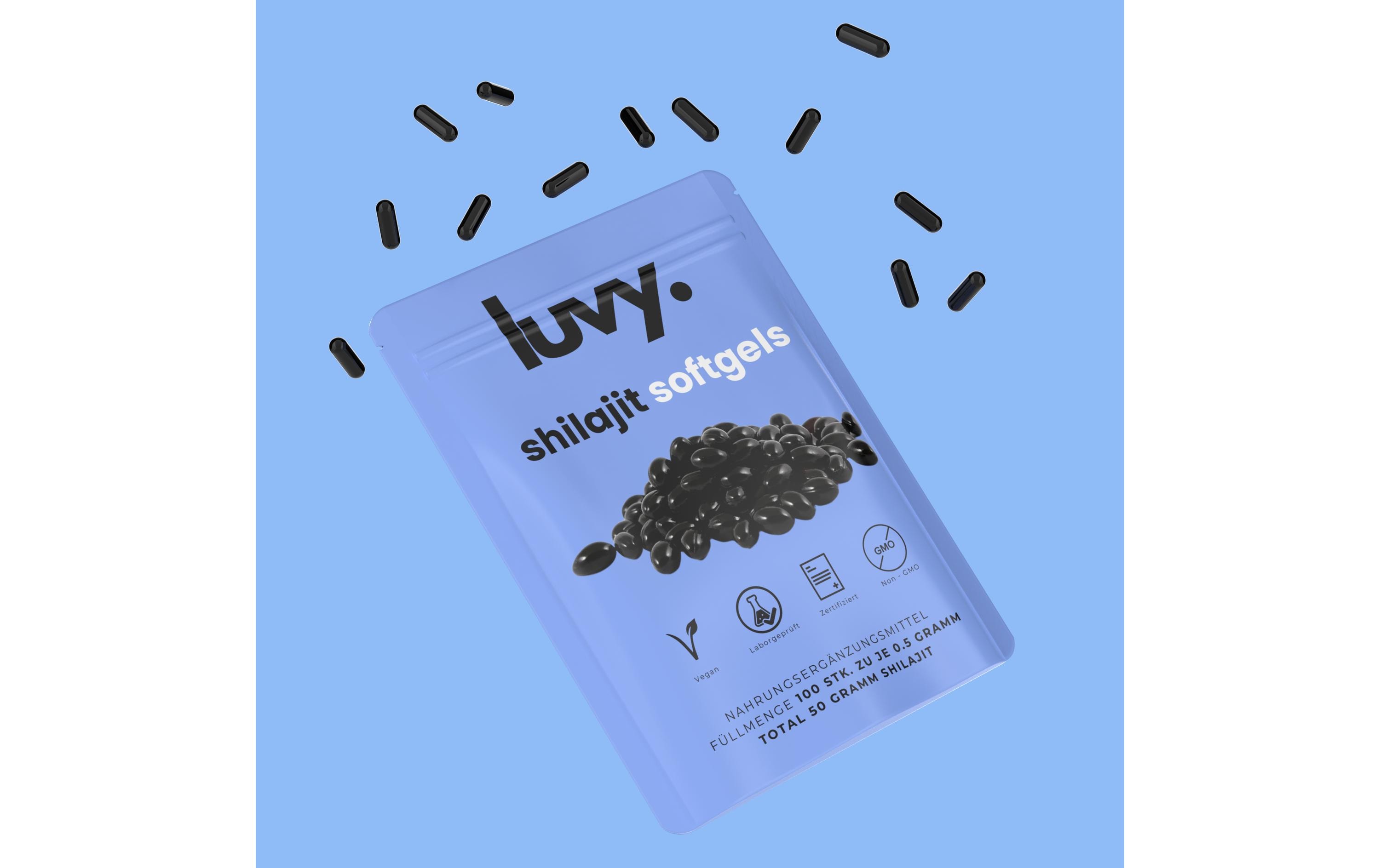 Shilajit-Softgels 100 Stück100% reines Shilajit in veganen Softgels