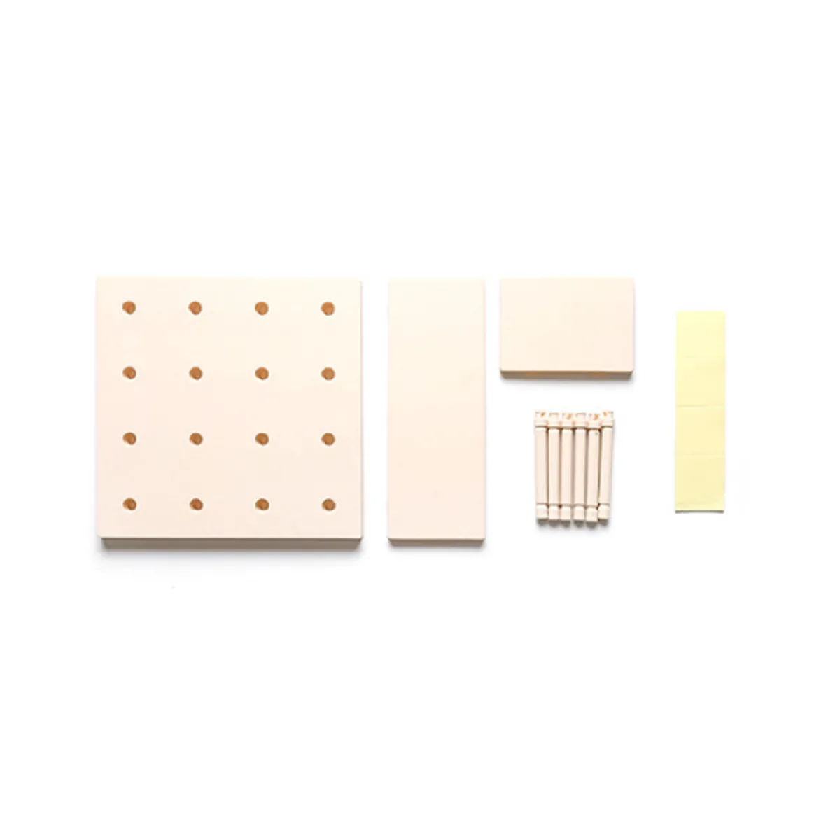 Étagère Murale à Orifice - Blanc Beige
