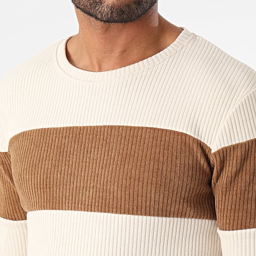 Sweat Crewneck Beige Marron