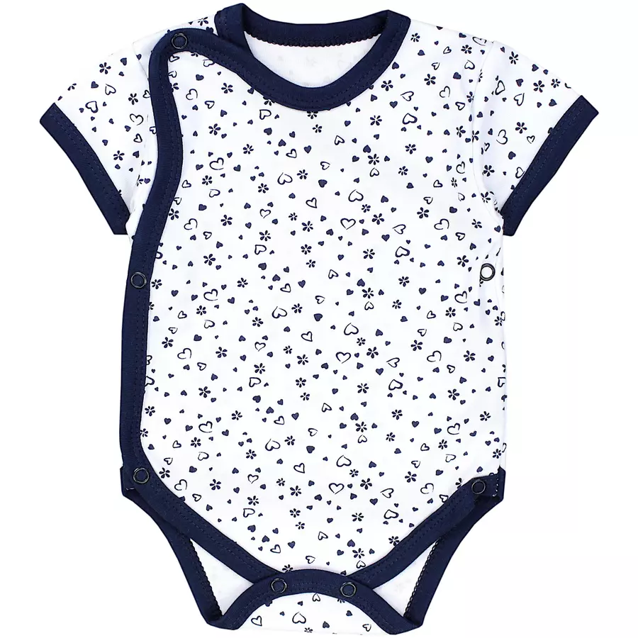 TupTam Baby Mädchen Kurzarm Wickelbody 5er Set rosa Modell 1