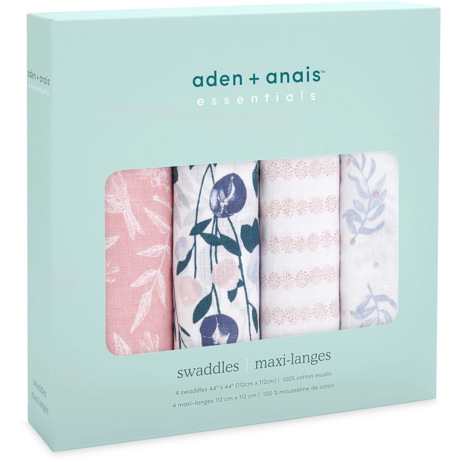 aden + anais™ essentials Pucktuch flowers bloom 4er-Pack