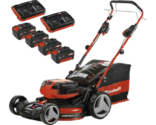Einhell Power-X-Change GE-CM 36/47 S HW Li accu grasmaaier inclusief 4 accu's en 2 dubbele laders