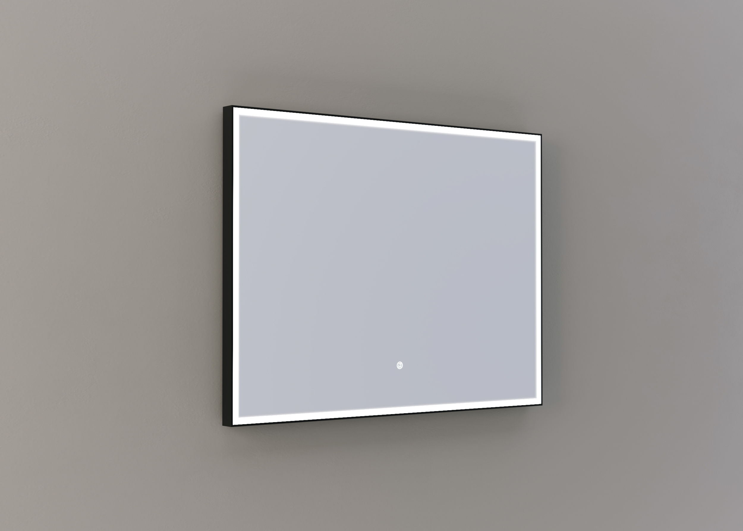 Thebalux M26 spiegel 100x75cm met verlichting en verwarming mat zwart