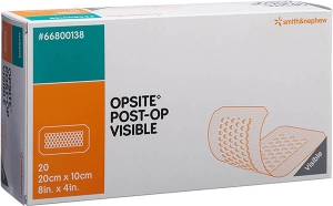 OPSITE POST OP VISIBLE transparenter Wundverband 20x10cm, 20 Stück