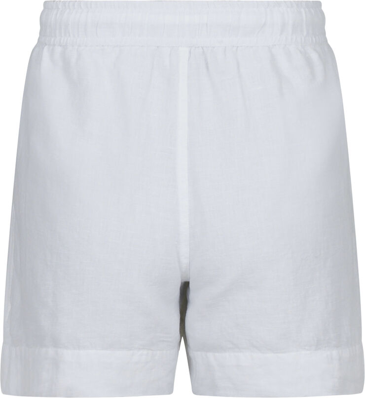 Neo Noir Shea Linen Shorts White