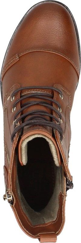 Mustang dames veterboot - Cognac