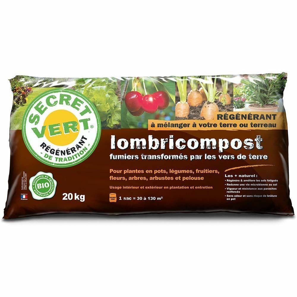 Terreau lombricompost régénérant 20 kg