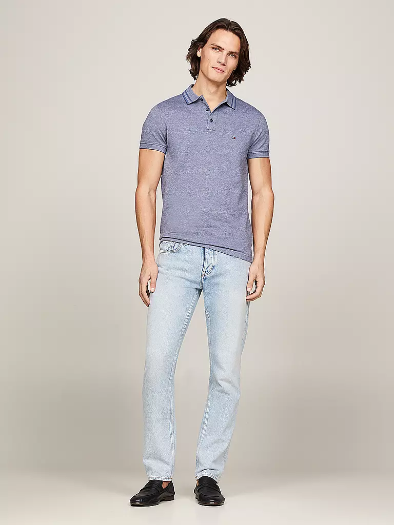 TOMMY HILFIGER Poloshirt Slim Fit blau