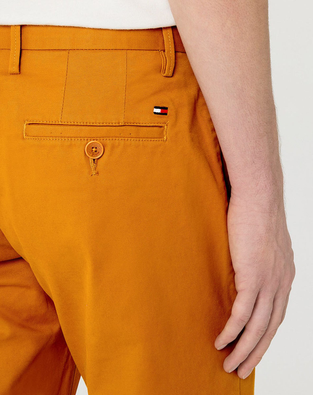 Tommy Hilfiger Pantalon chino Denton 1985 jaune moutarde