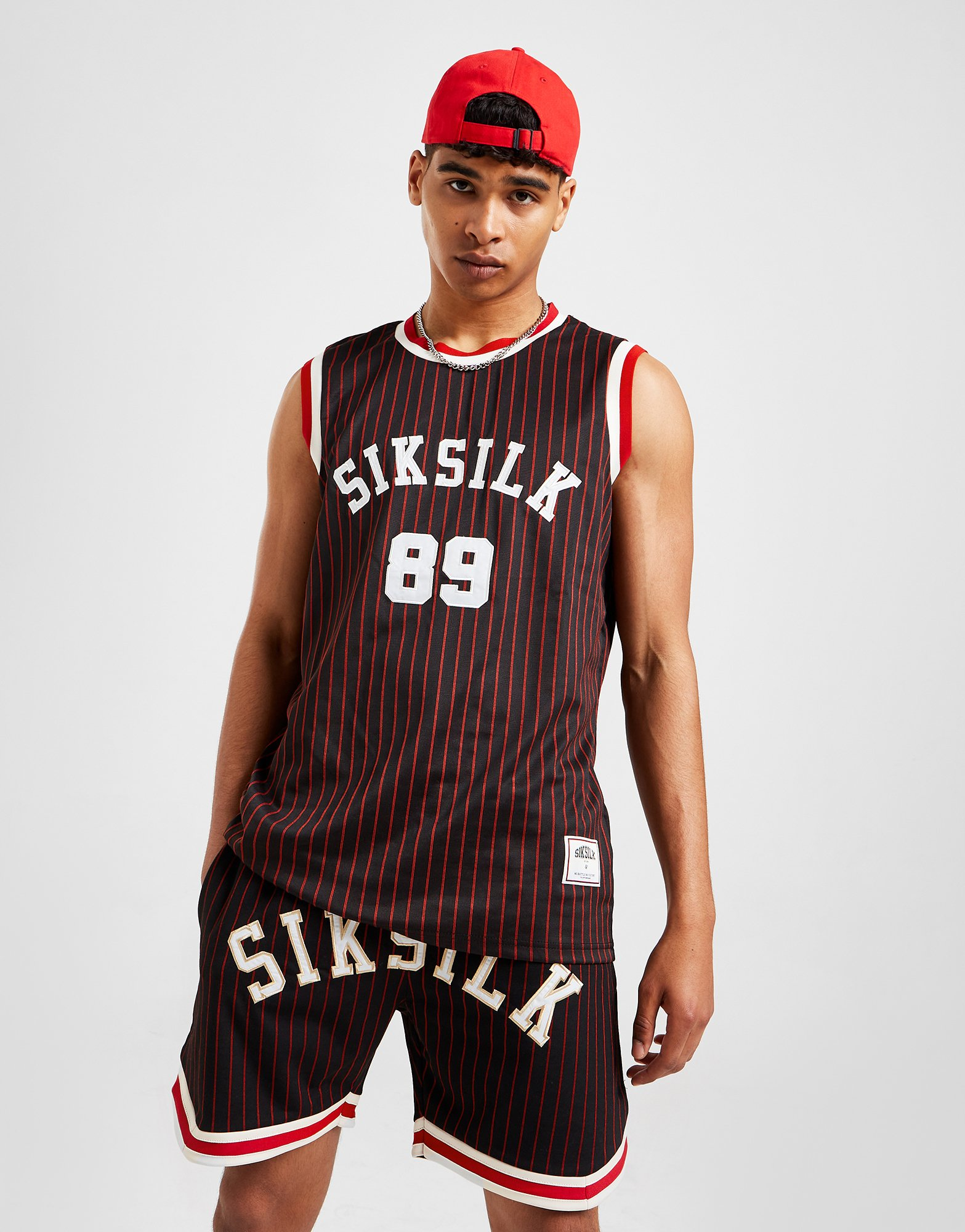 SikSilk Débardeur Basketball Rétro Classique Homme