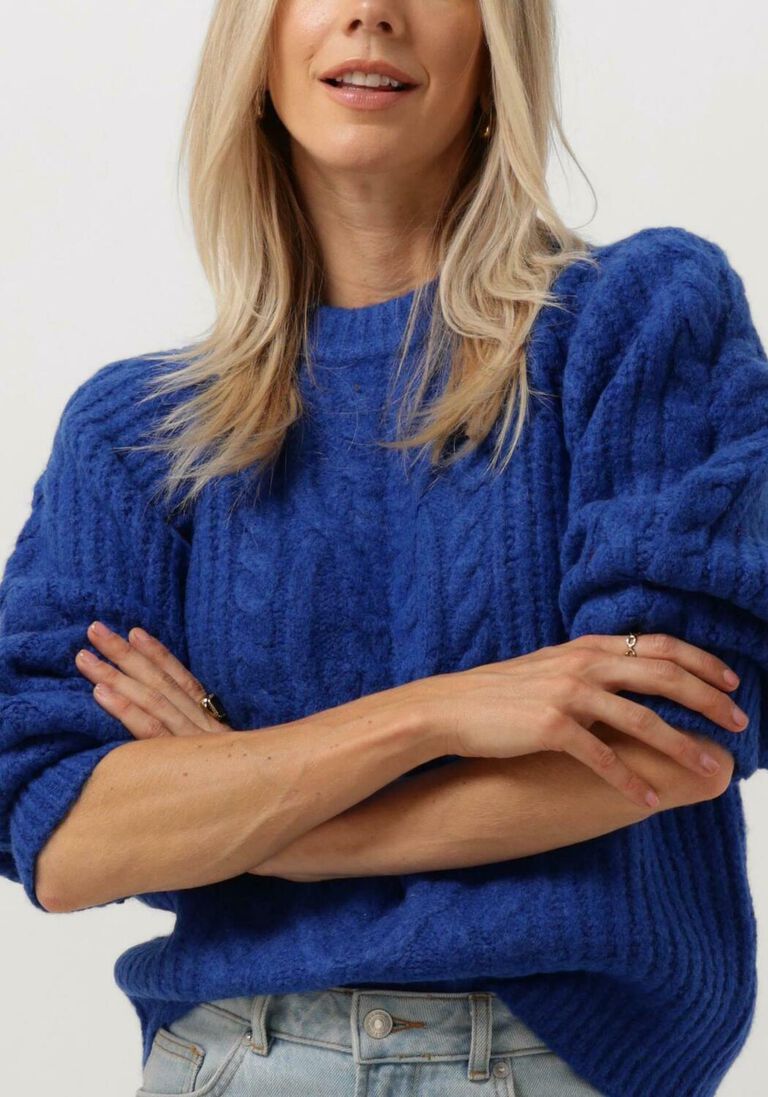 Y.A.S. blauwe y.a.s. trui yassulla ls knit pullover