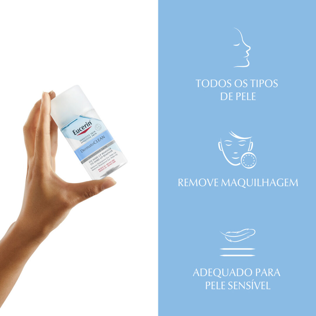 EUCERIN  DermatoCLEAN [Hyaluron] Desmaquilhante de Olhos - 125ml