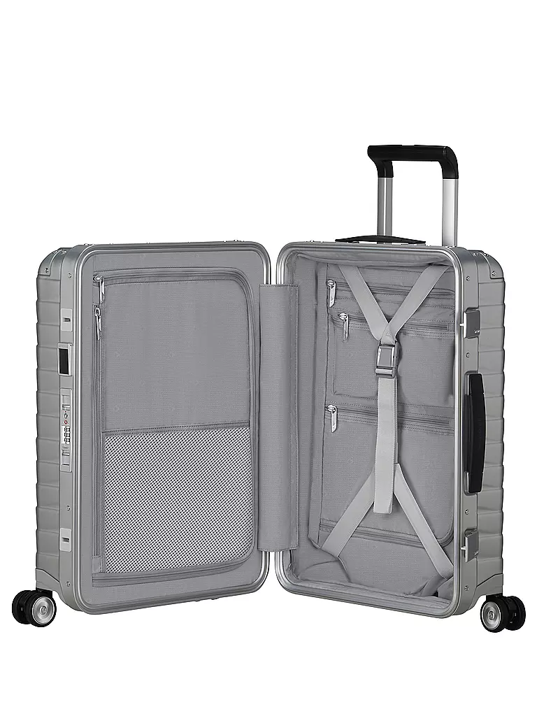 SAMSONITE Trolley PROXIS ALU Spinner 55 silber