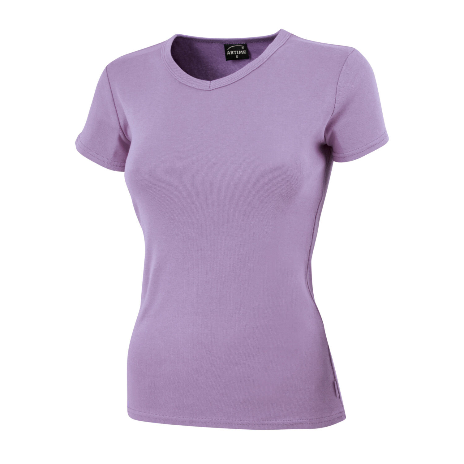Schlichtes V-Neck Damen T-Shirt