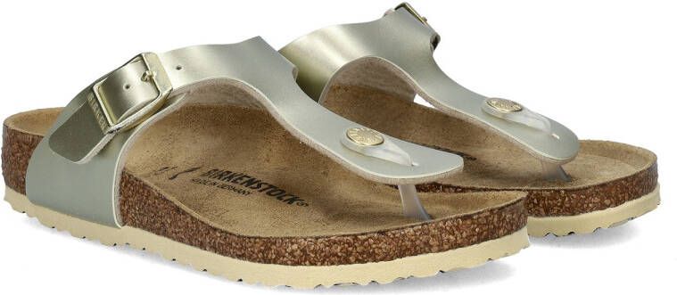 Birkenstock Meisjes Sandalen Gizeh Kids BS Electric Metallic Gold(narrow) Goud
