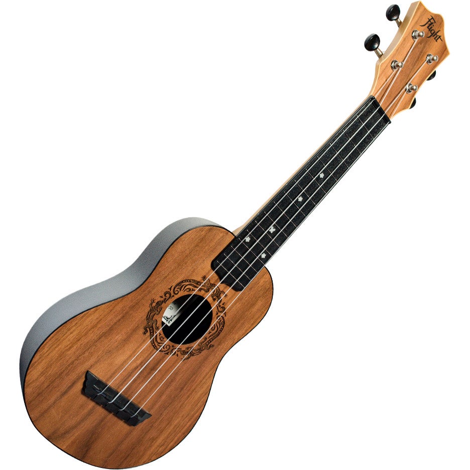 Flight Travel Series TUS50 Walnut Salamander sopraan ukelele met gigbag