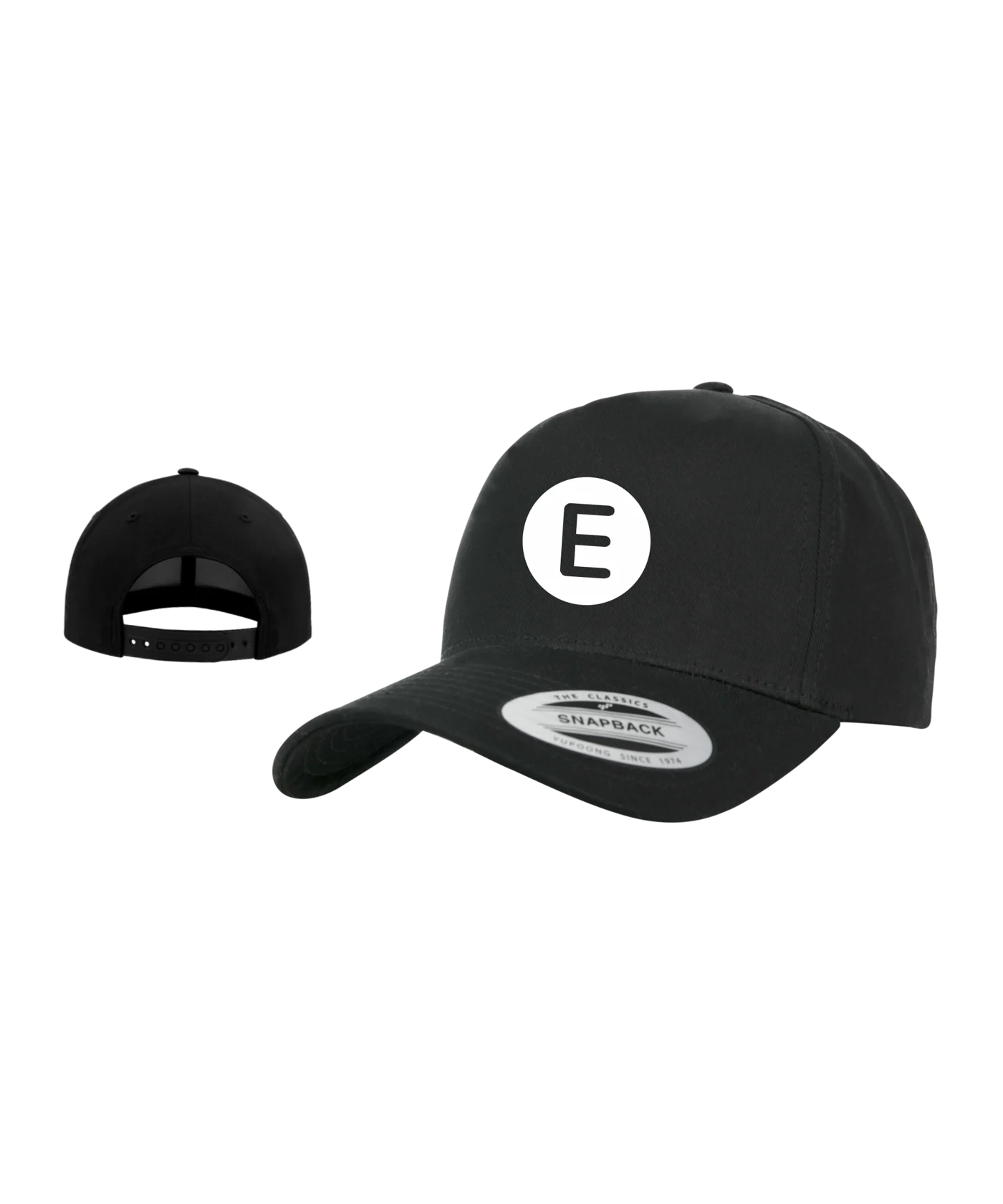 E wie einfach E-Logo Curved Cap Schwarz