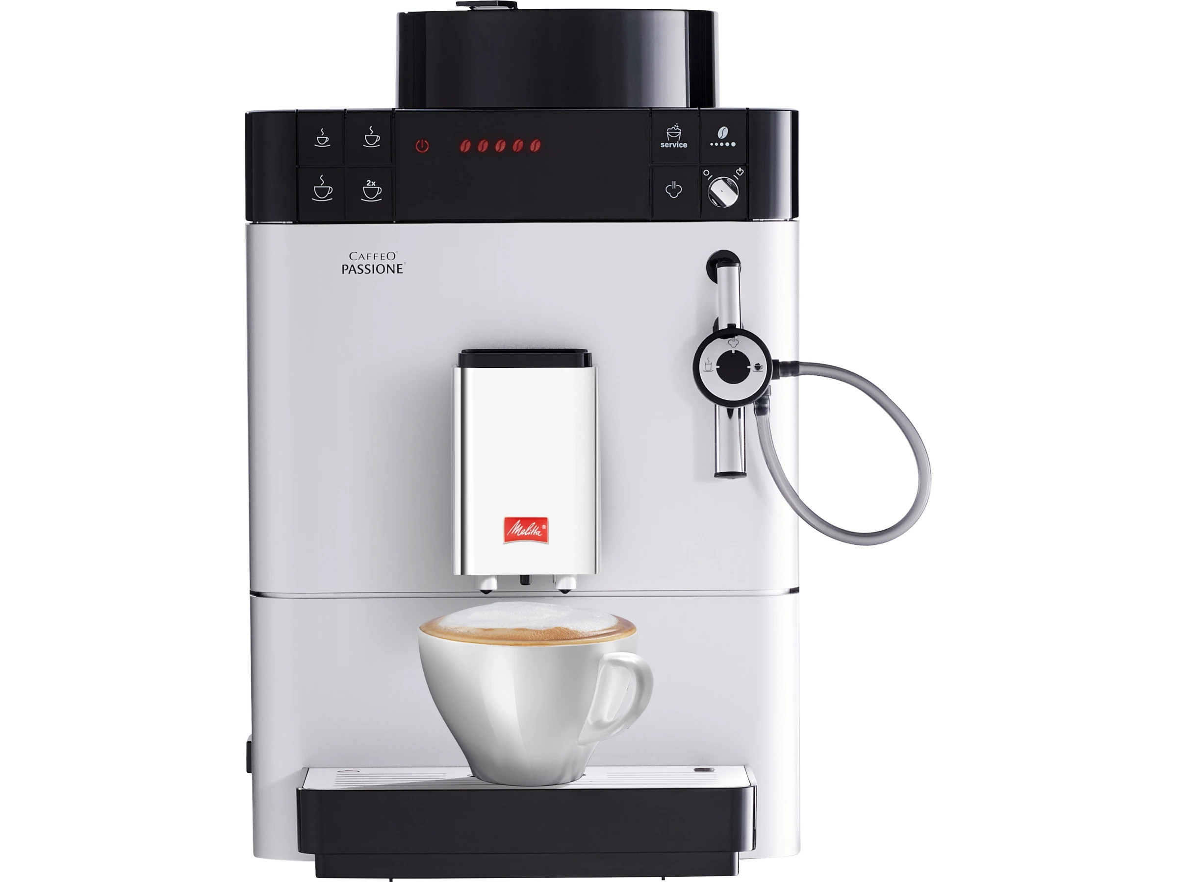 Melitta Espresso- Kaffeevollautomat Caffeo Passione Silber
