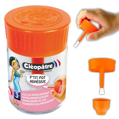 Cléopâtre Adhésive hypoallergener Kleber, transparent