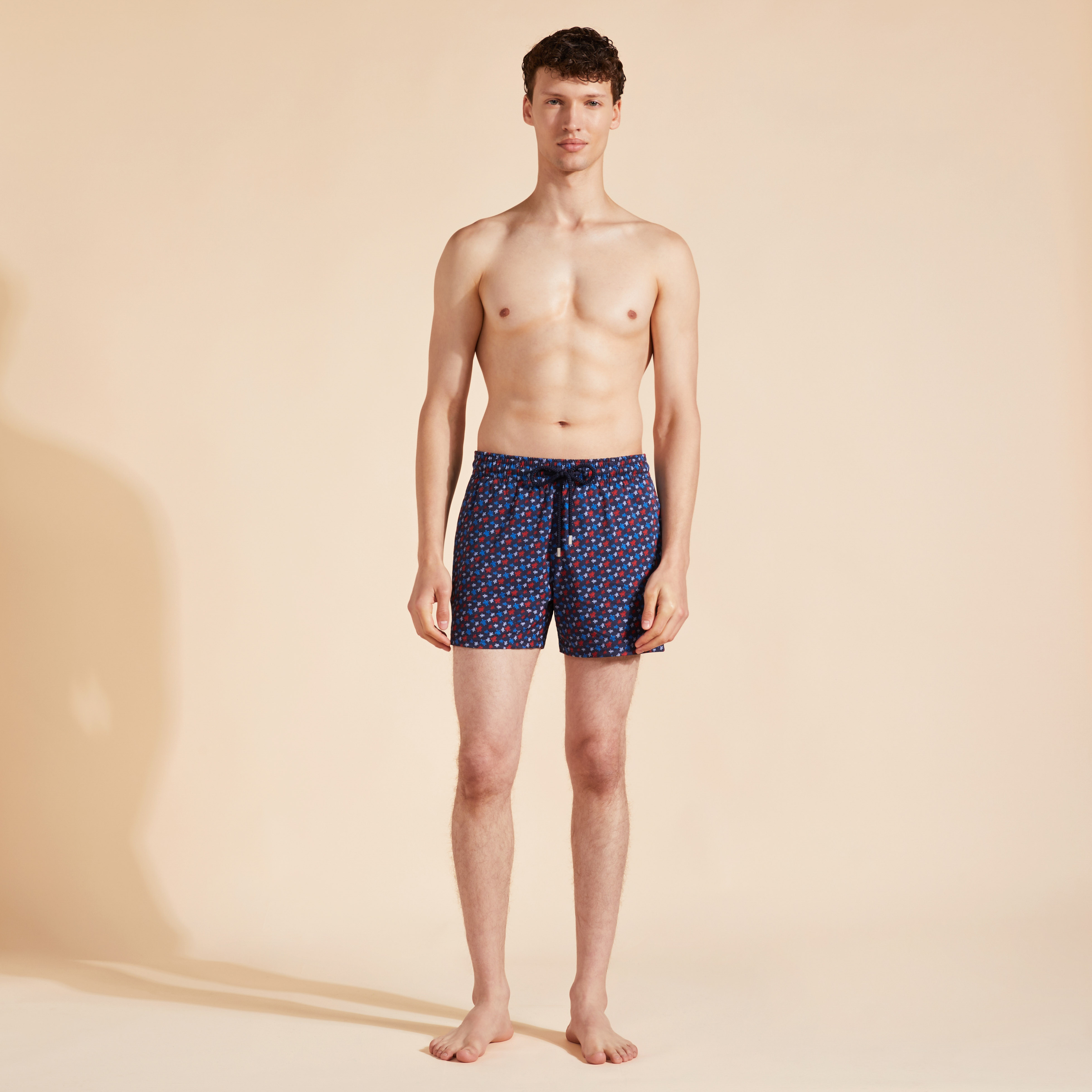 Maillot de Bain Court Stretch Homme Micro Ronde Des Tortues Rainbow