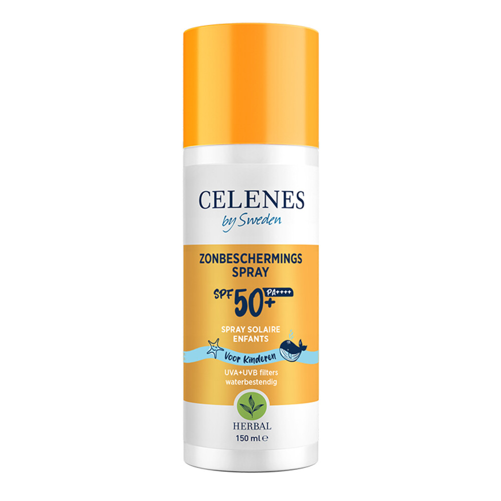 Celenes Herbal Zonnebrand Spray Kids SPF 50+ Alle Huidtypes150 ml