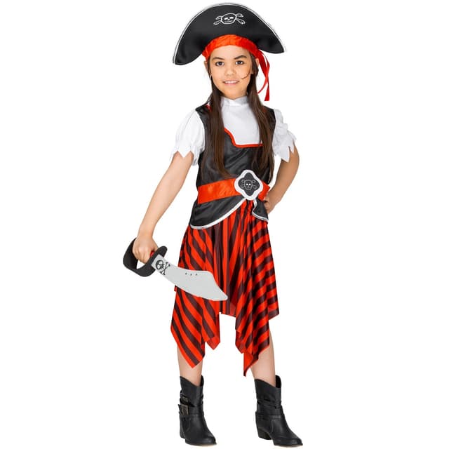 Piratpige Sabelrust børnekostume