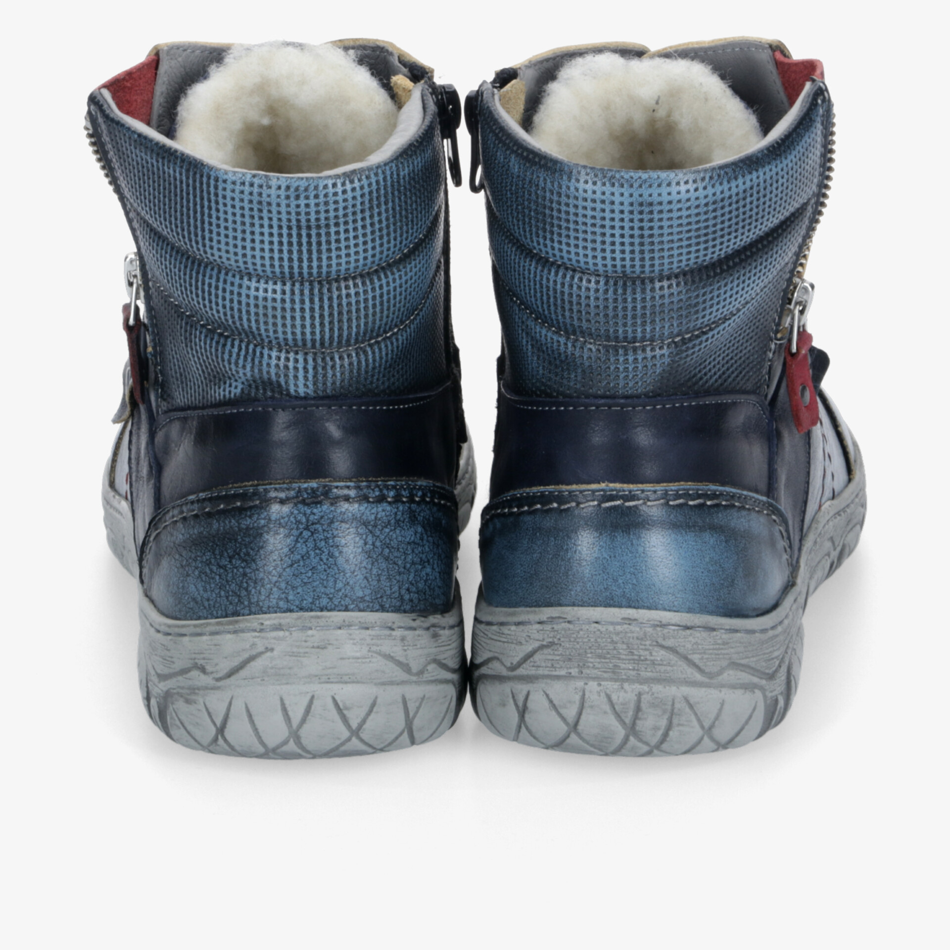 KRISBUT Damen Schnürstiefeletten blau
