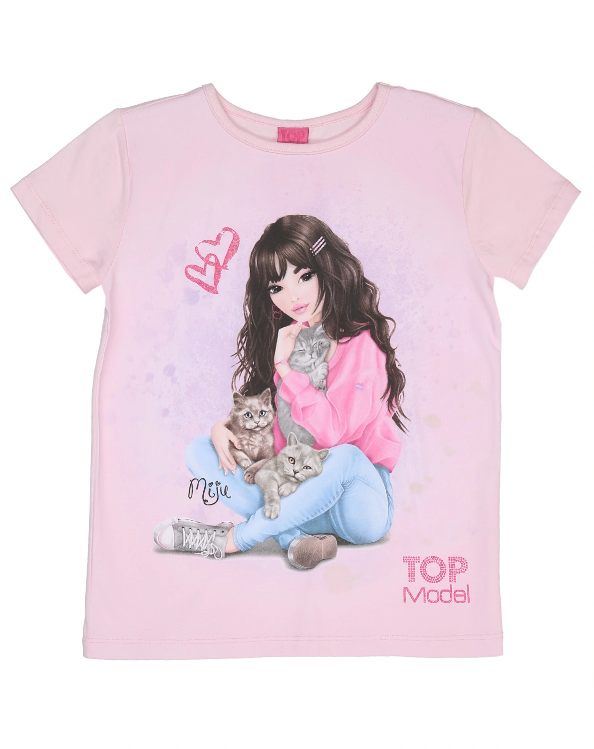 T-Shirt TOPMODEL - CATS in cherry blossom