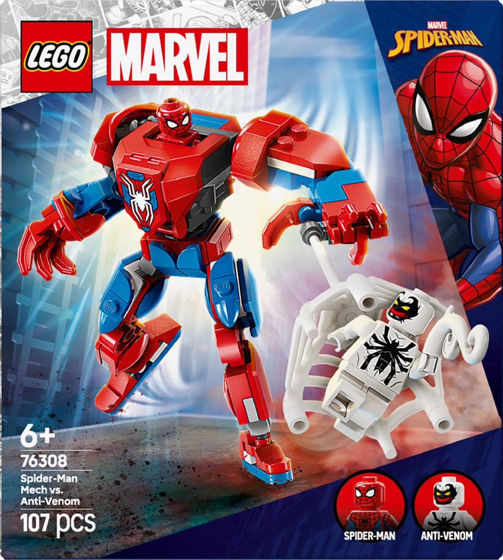 Marvel Spider-Man mecha vs. Anti-Venom bouwset 76308