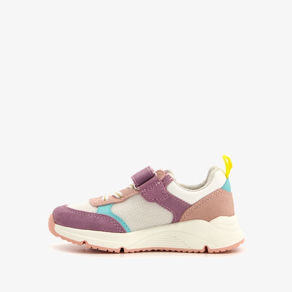 TwoDay leren meisjes sneakers paars roze