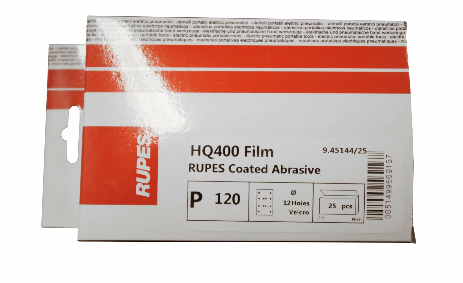 Rupes Hq400 Schuurfilm Polyester Rechthoek P60 25 St