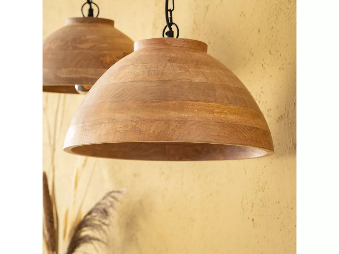 Suspension Bois Naisha M ILUZZIA Naturel
