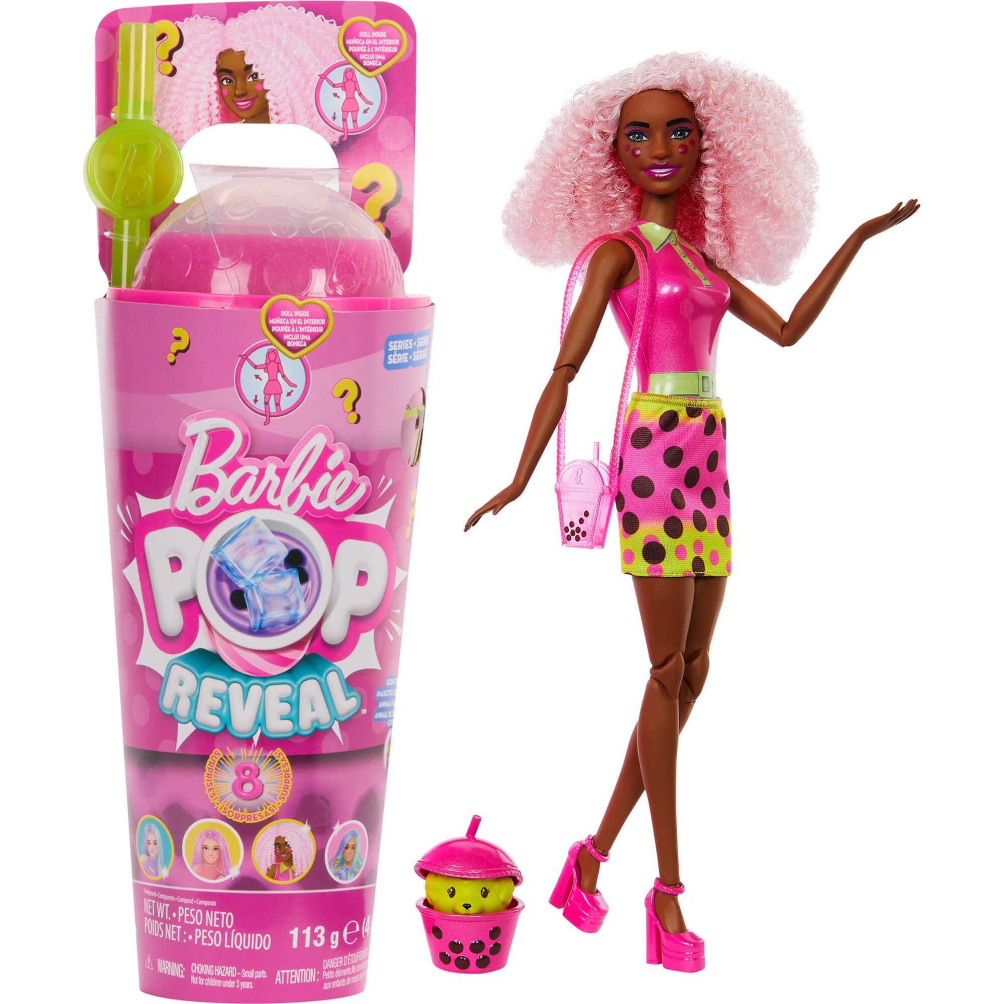 Mattel Spielfigur Barbie Pop! Reveal Bubble Tea Series - Berry Bliss
