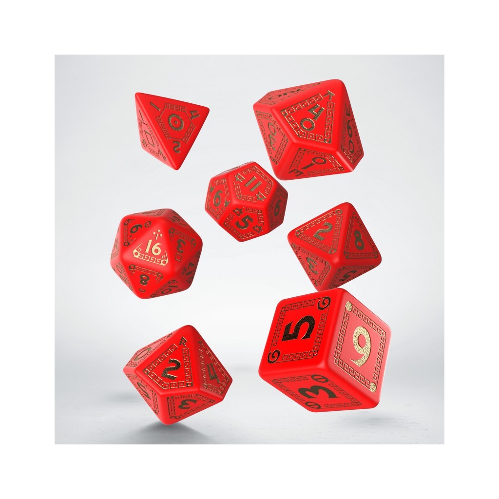 RuneQuest Red & Gold Dice Set (7)