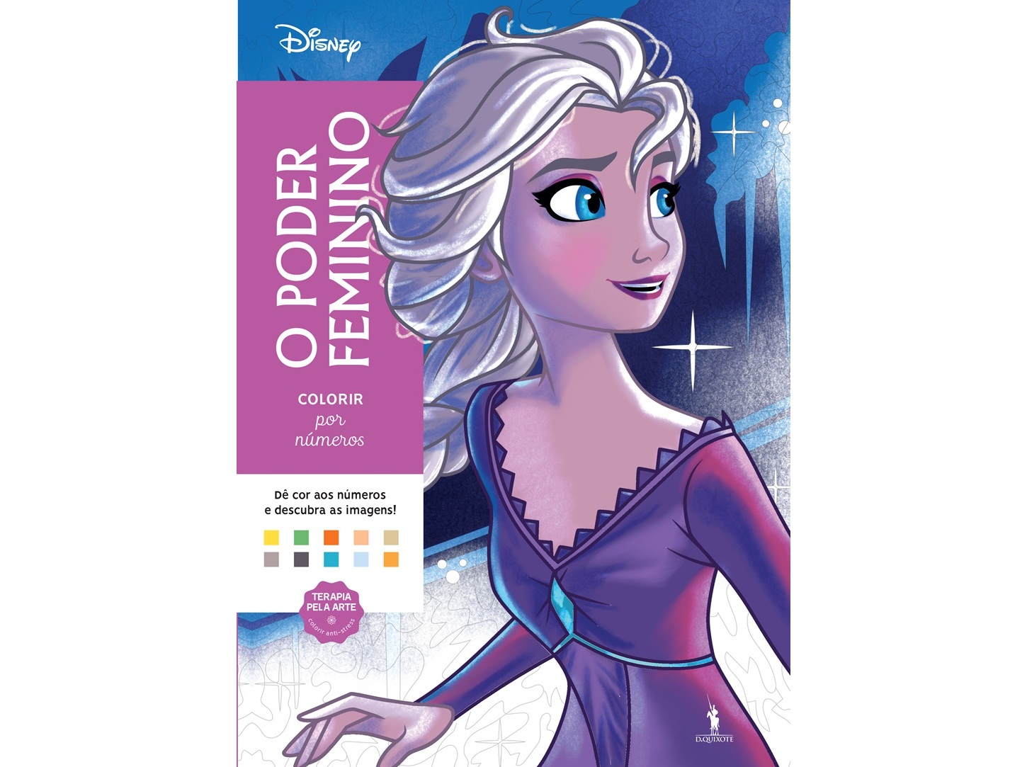 LIVRO COLORIR POR NÚMEROS 001 - O PODER FEMININO DE DISNEY