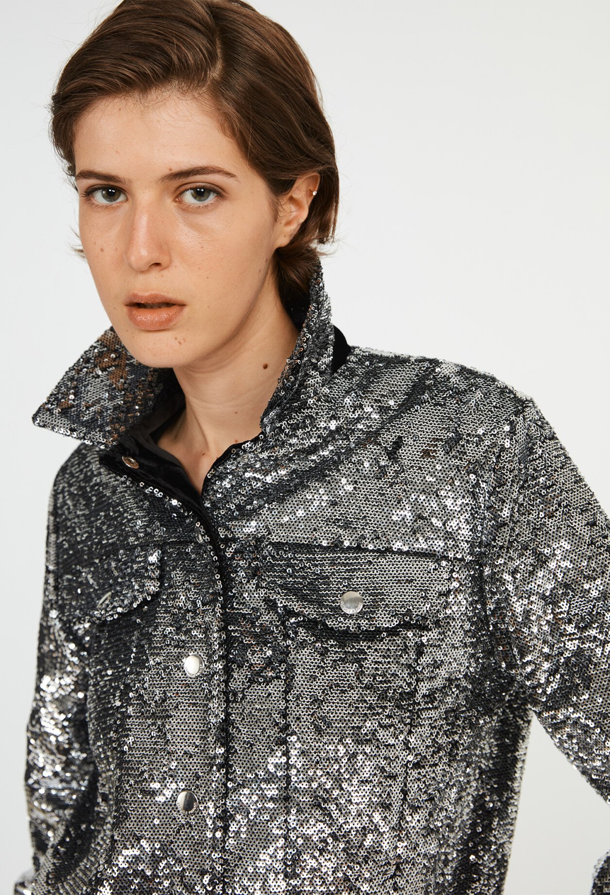 Blouson &agrave; sequins